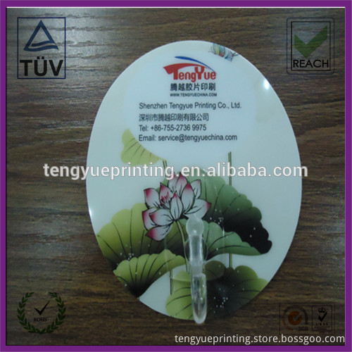 Top quality made in china ISO9001 adhesive plastic hooks clear